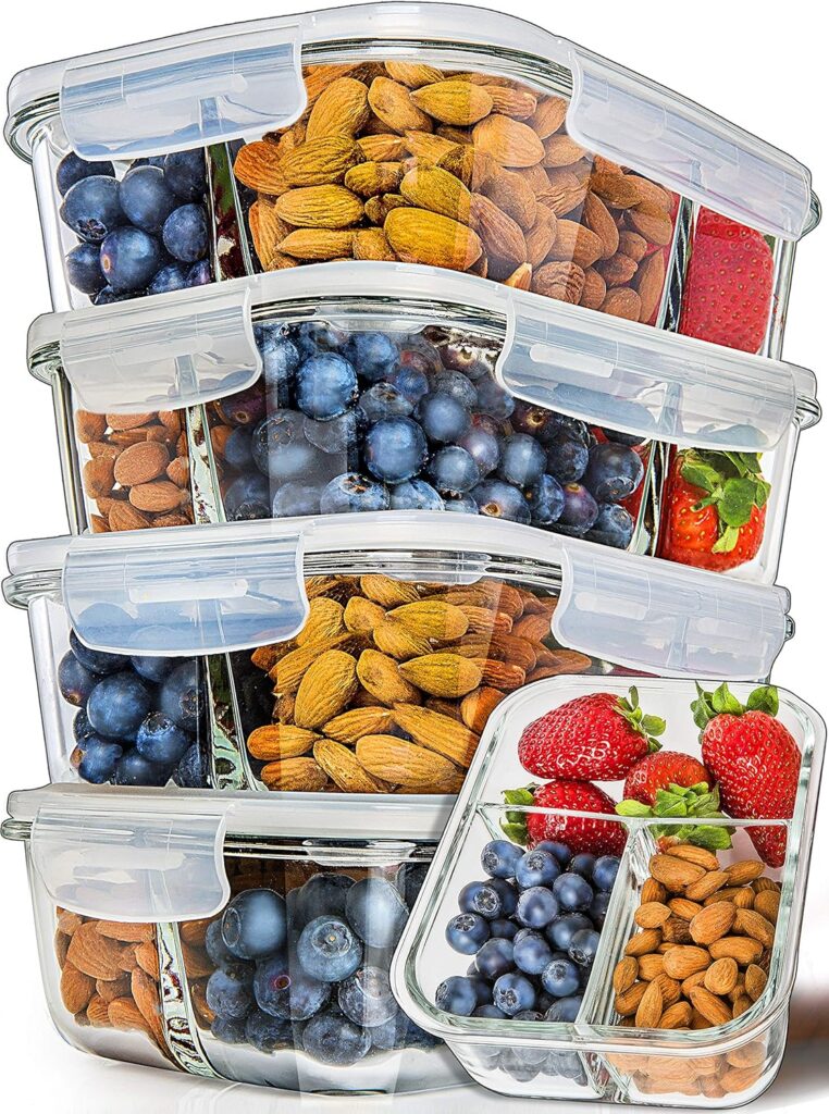 Picture of Prep Naturals Glass Meal Prep Containers