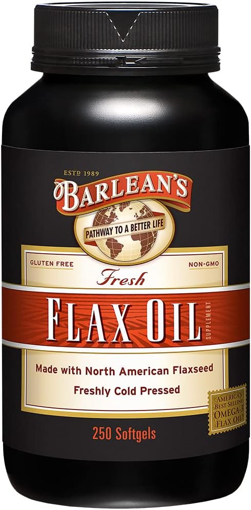 Barlean's Organic Flaxseed Oil Softgels